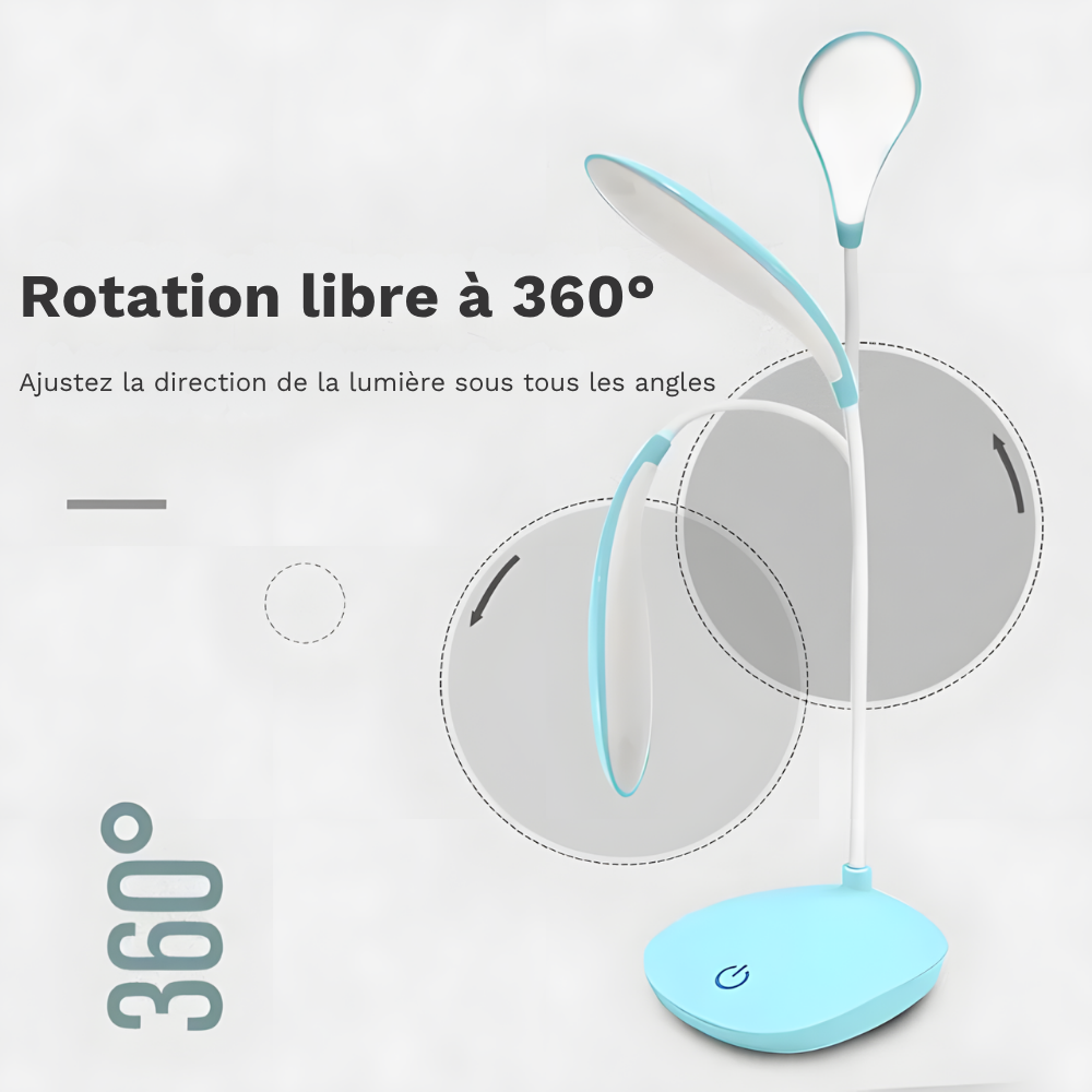 Lampe de bureau LED tactile rechargeable – STUDYA