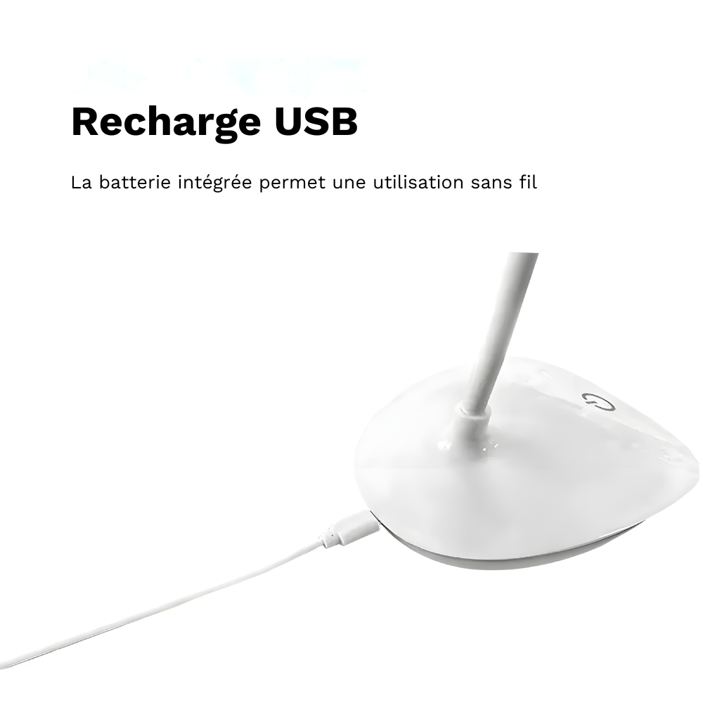 Lampe de bureau LED tactile rechargeable – STUDYA