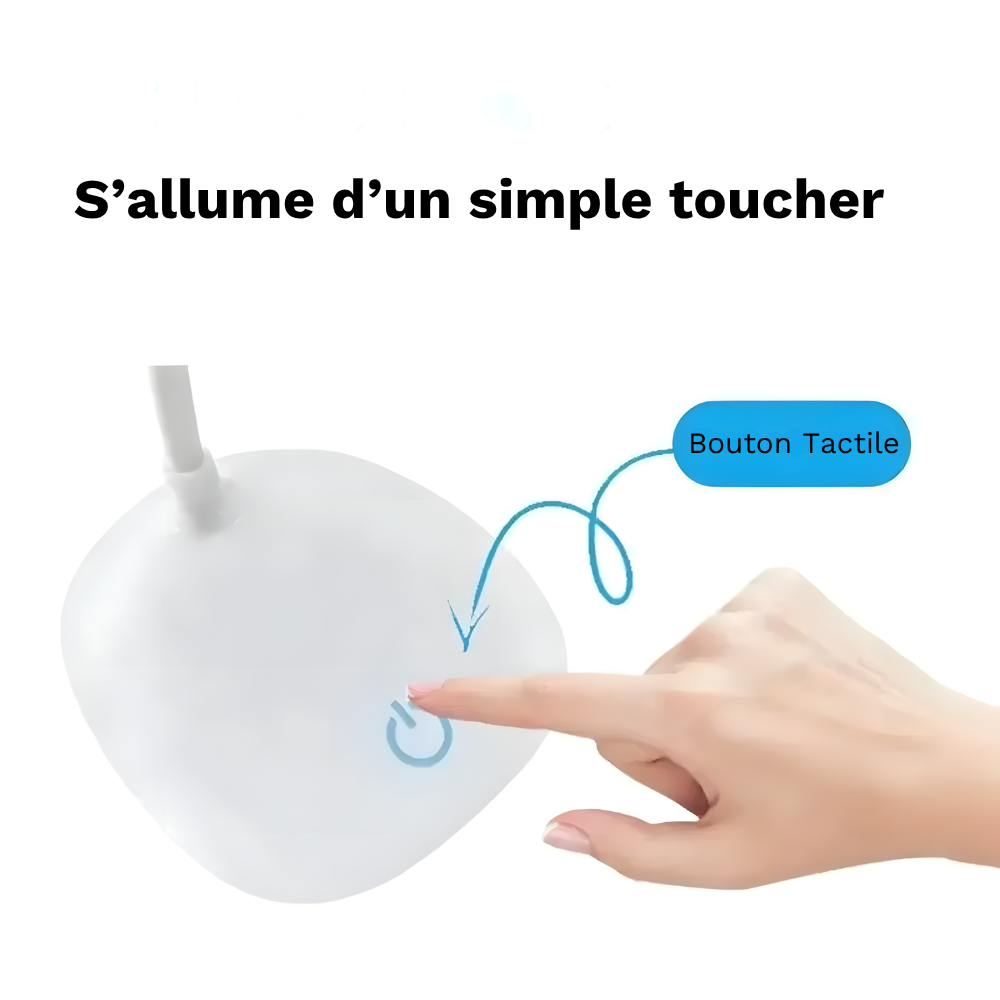 Lampe de bureau LED tactile rechargeable – STUDYA