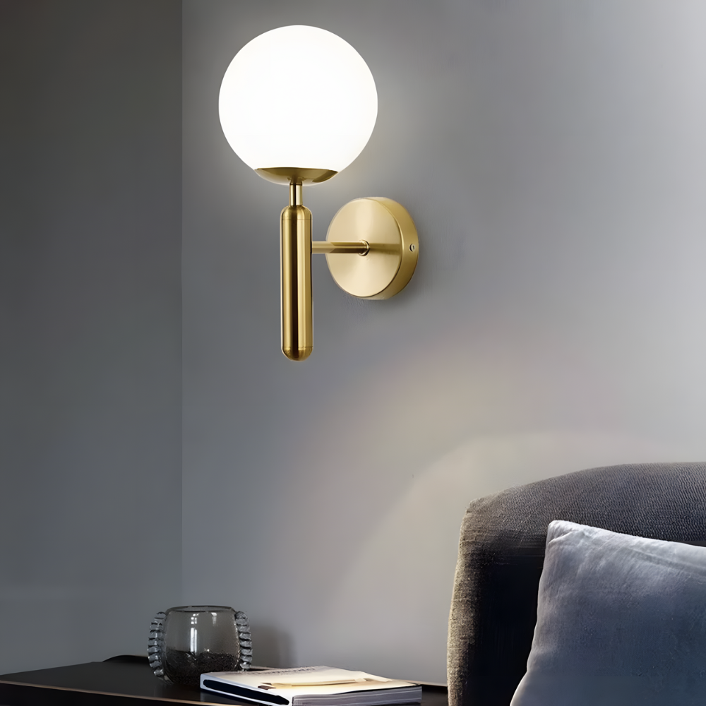 Lampe murale design cuivre minimaliste – LUCIRA