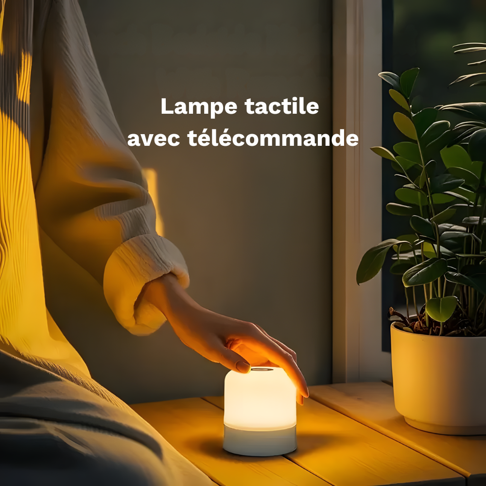 Lampe de chevet LED RGB Tactile & Rechargeable - LUMO