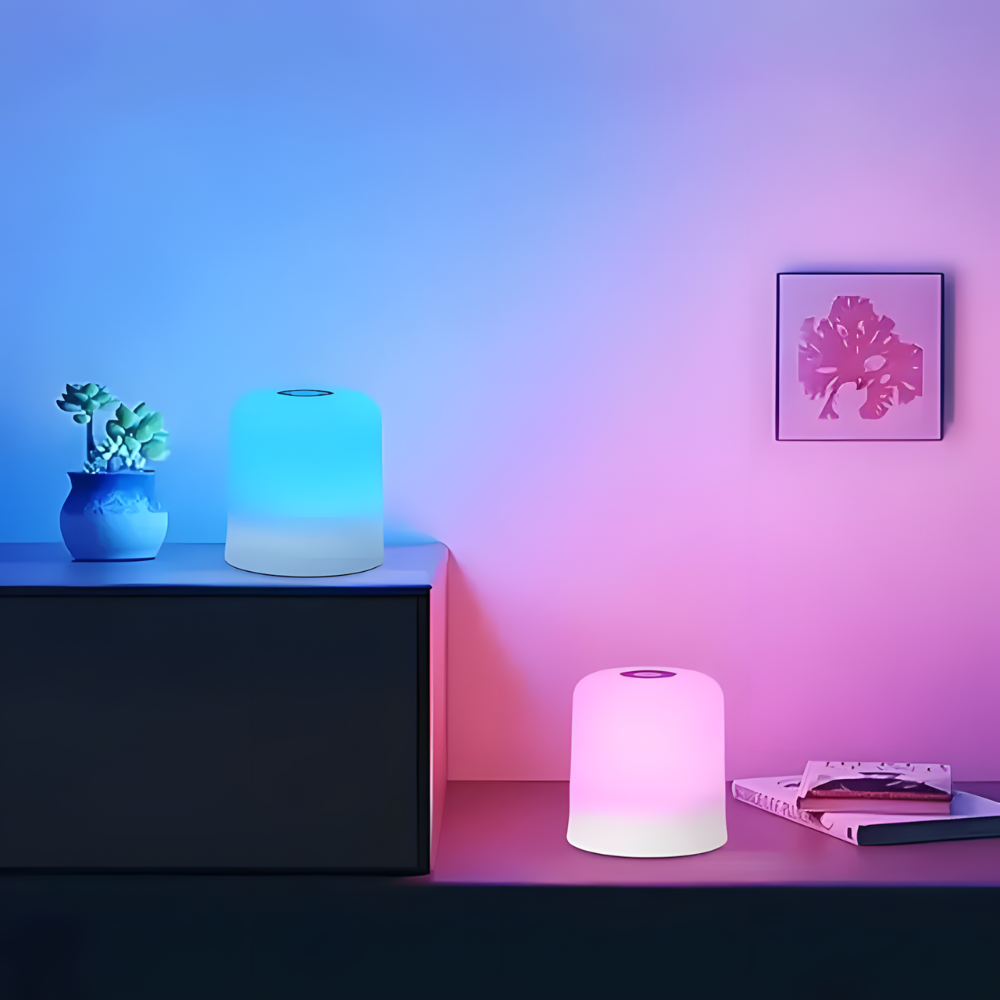Lampe de chevet LED RGB Tactile & Rechargeable - LUMO