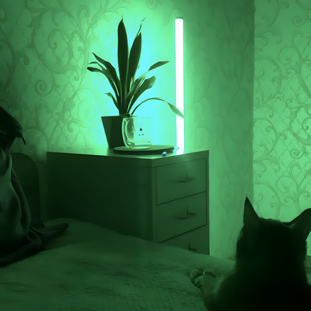 Lampe sur pied RGB d’angle style moderne – SHUSTAR