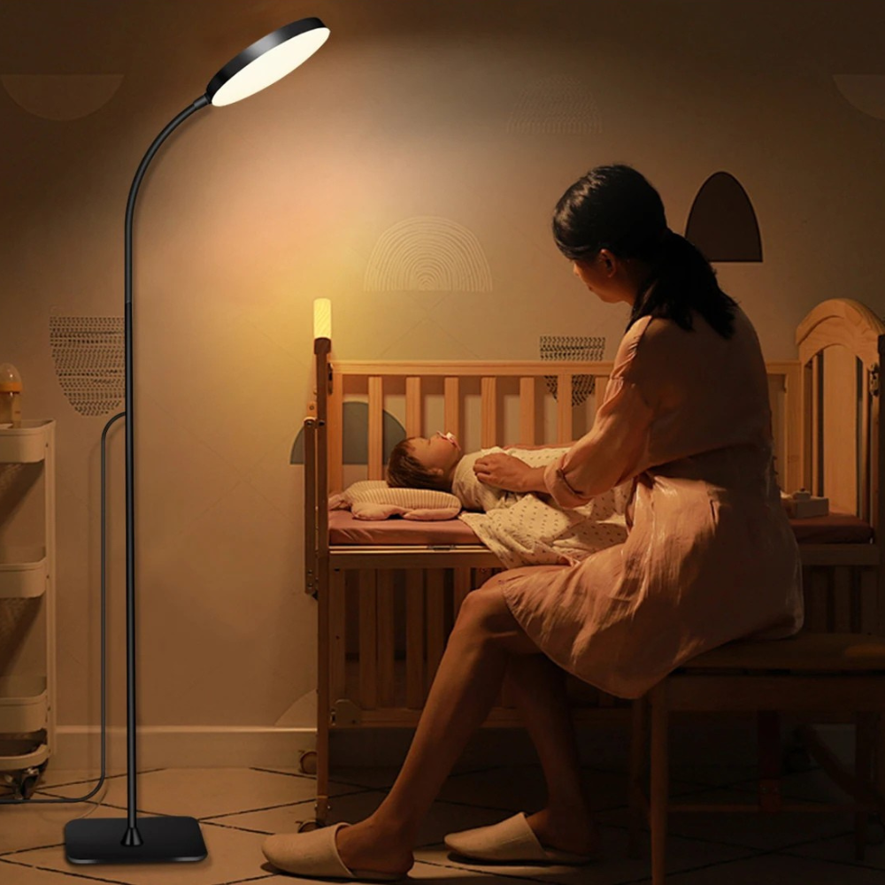 Lampe sur pied LED art déco - SOLARA