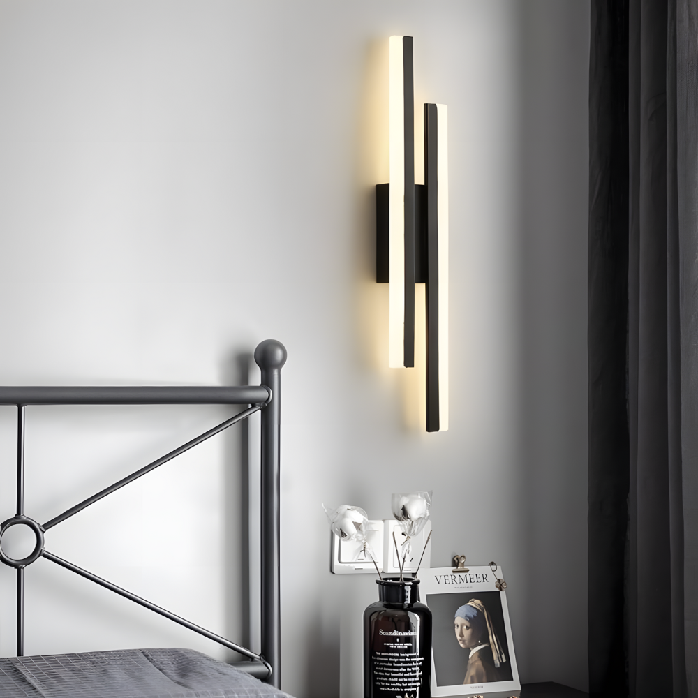 Lampe murale LED design cuivre et acrylique – LUNAYA