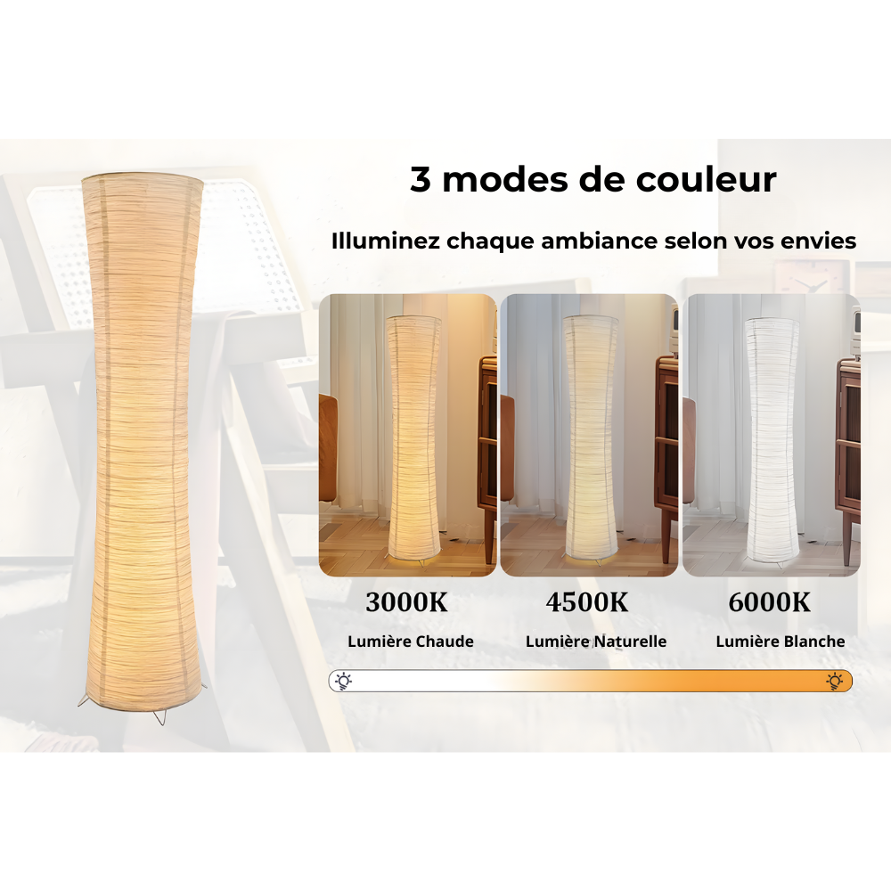 Lampe sur Pied Design Cylindrique – SHIRO