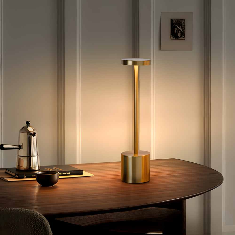 Lampe de chevet rechargeable en aluminium de qualité – SOLENA