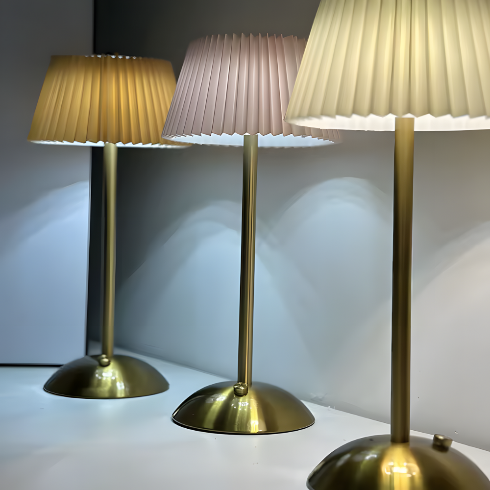 Lampe de chevet sans fil plissée décoratif moderne – VELA