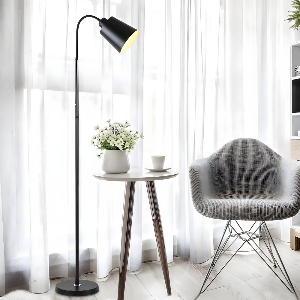 Lampe sur Pied Moderne Bras Flexible & LED Directionnelle - NOVALUM