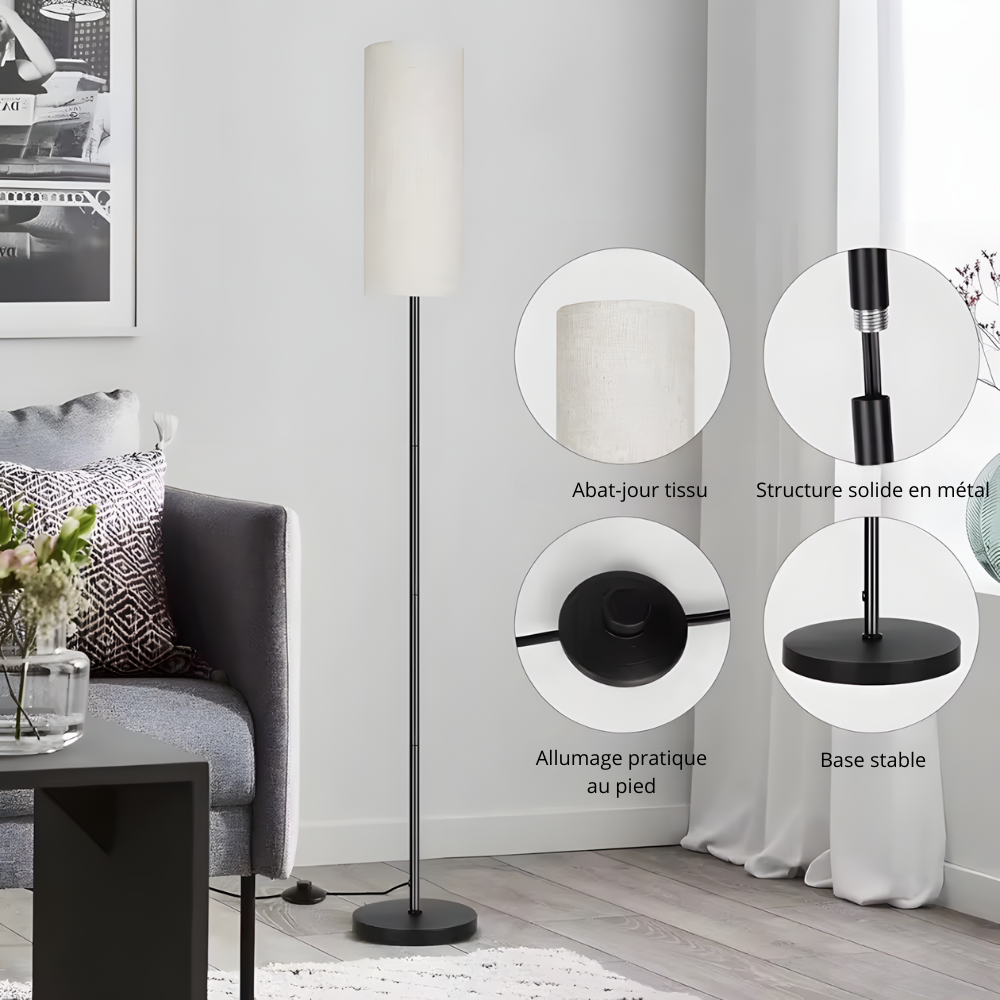 Lampe sur Pied Élégante & Moderne – LIVORA