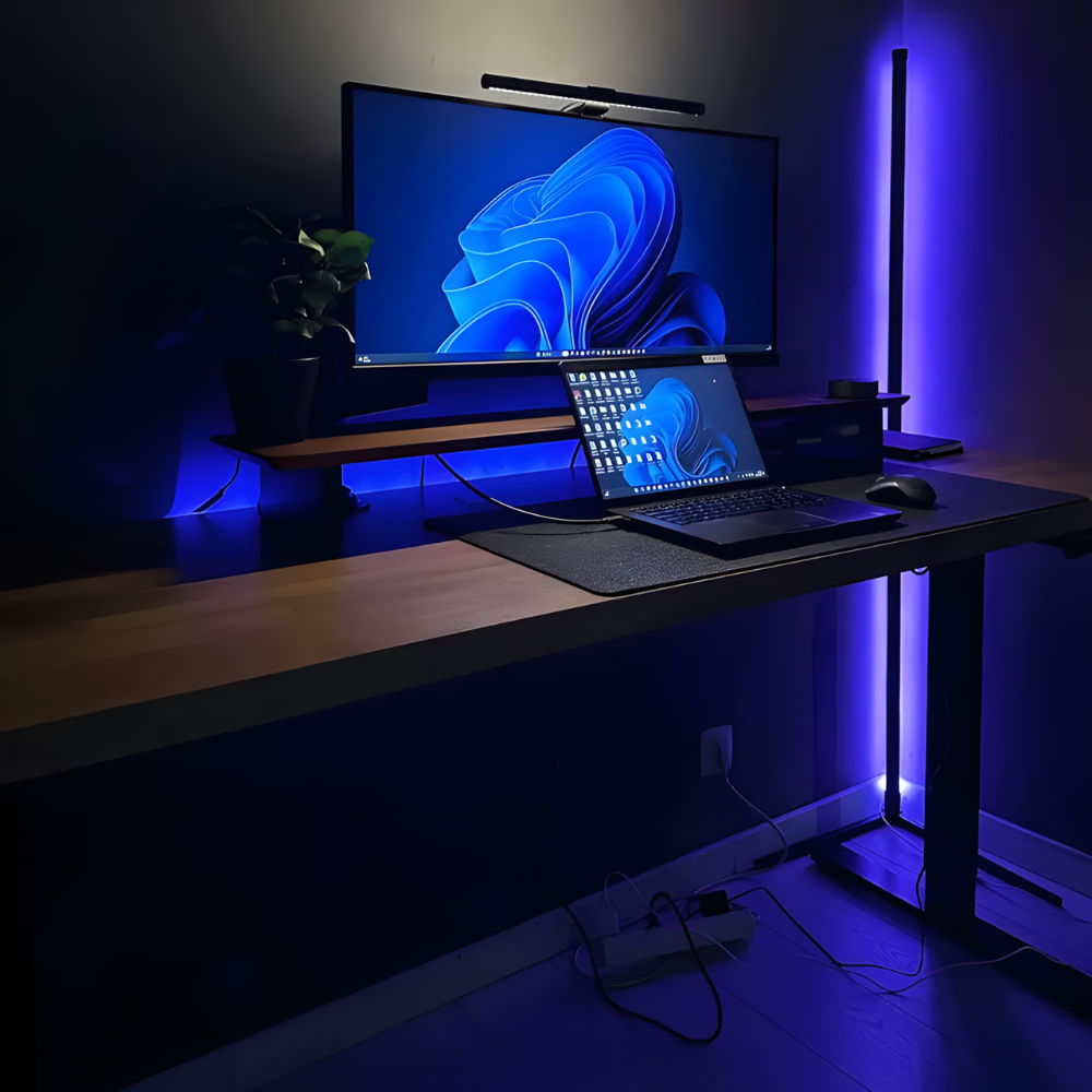 Lampe sur pied d’Ambiance RGB Connectée – LUSYNC