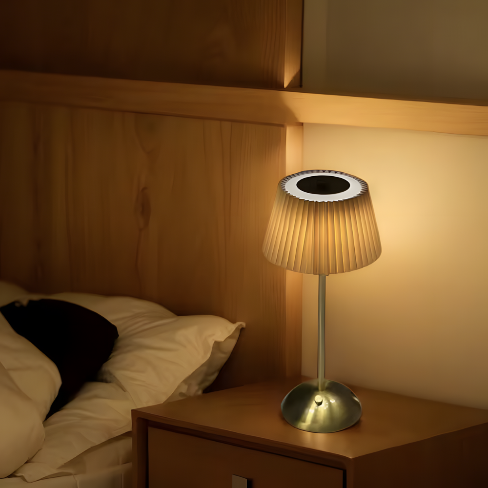 Lampe de chevet sans fil plissée décoratif moderne – VELA