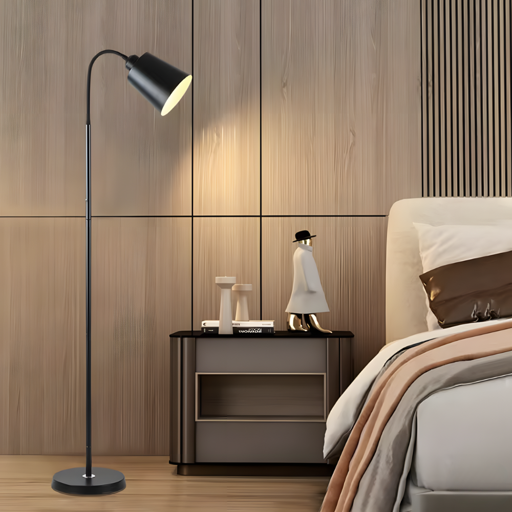 Lampe sur Pied Moderne Bras Flexible & LED Directionnelle - NOVALUM