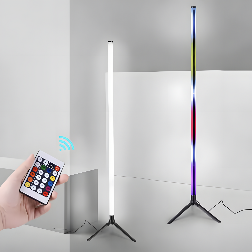 Lampe sur pied RGB d’angle style moderne – SHUSTAR