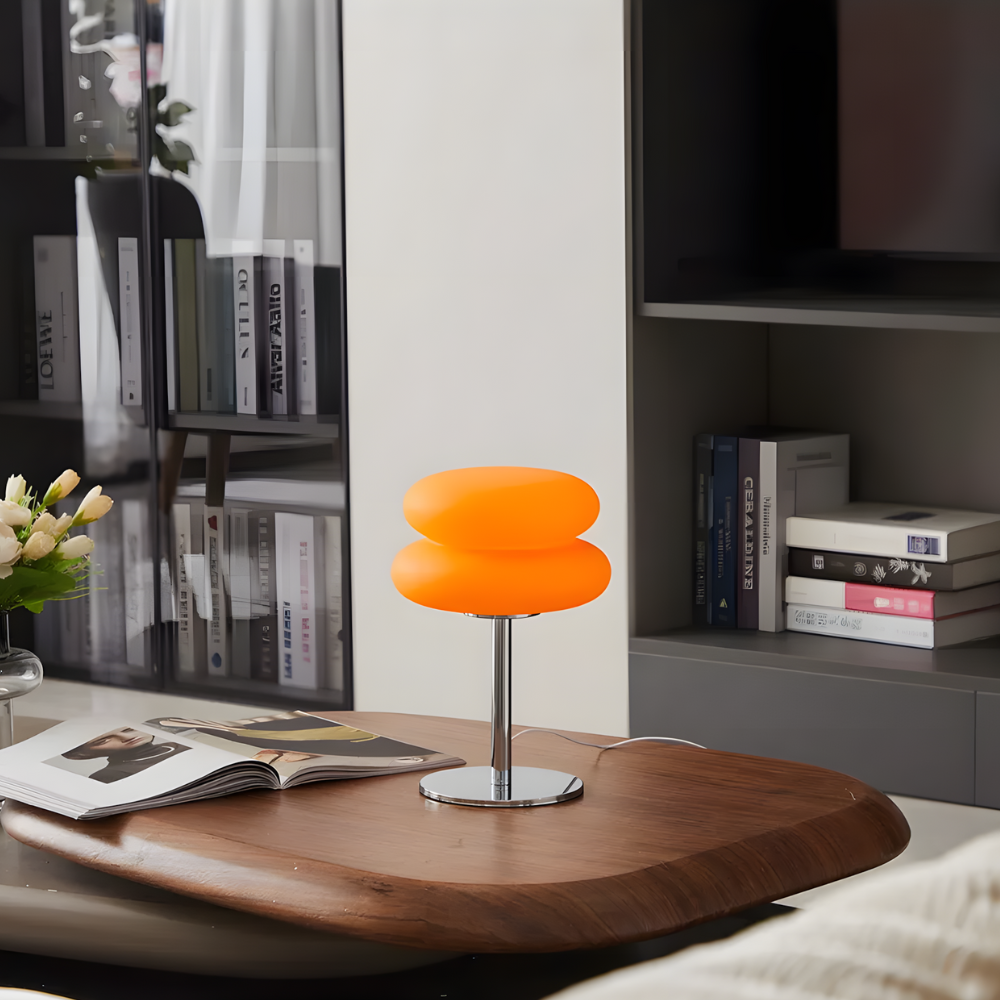 Lampe de chevet LED moderne en verre teinté - LIVARA