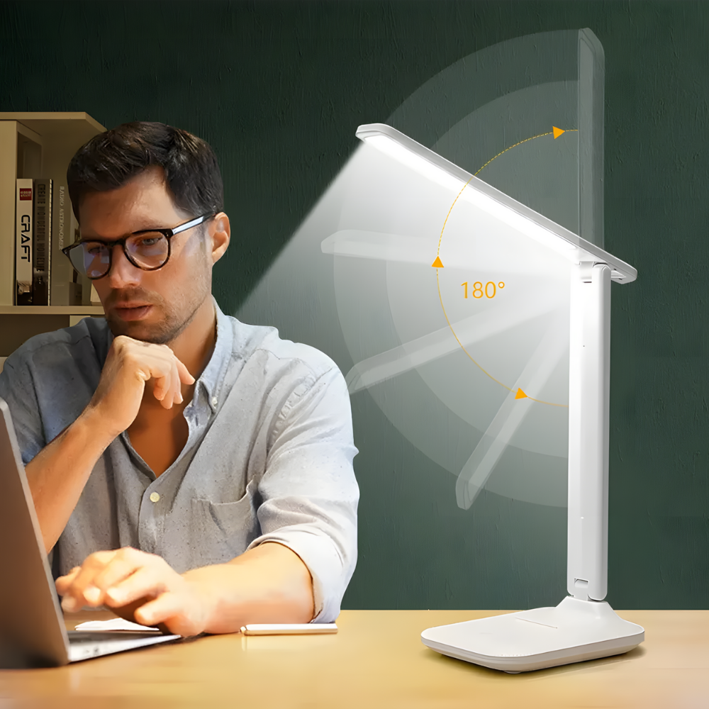 Lampe de bureau LED tactile réglable USB – VIKA