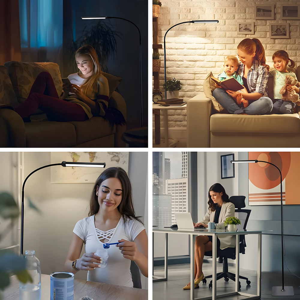 Lampe sur pied LED réglables pour salon & chambre – STOLA