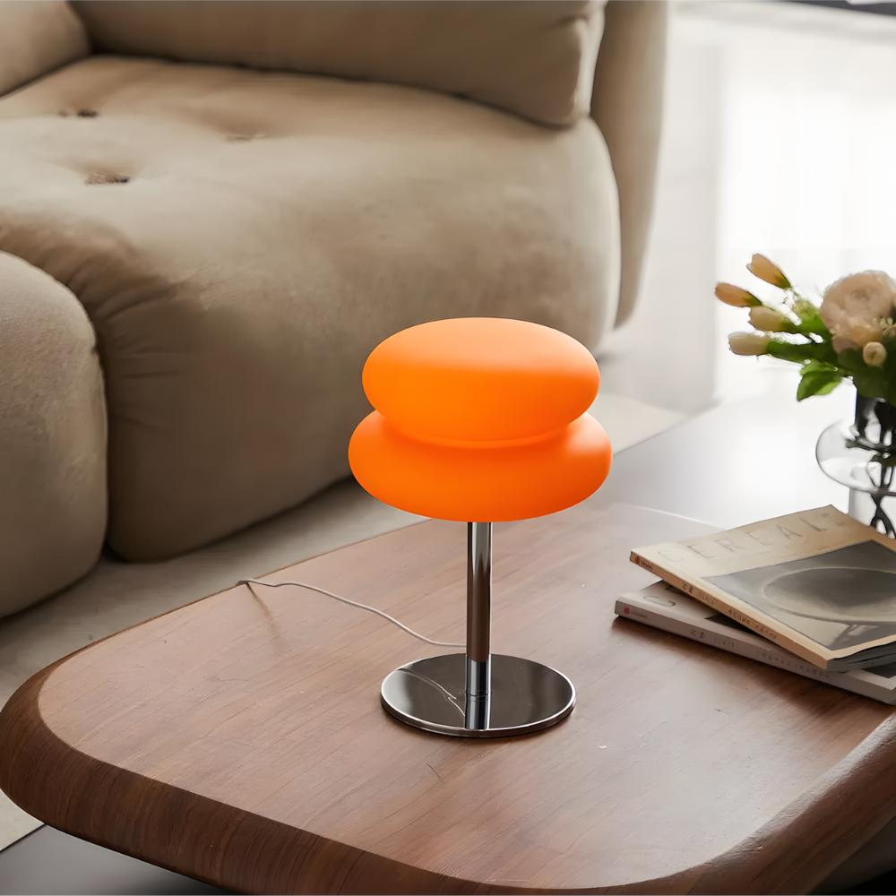 Lampe de chevet LED moderne en verre teinté - LIVARA