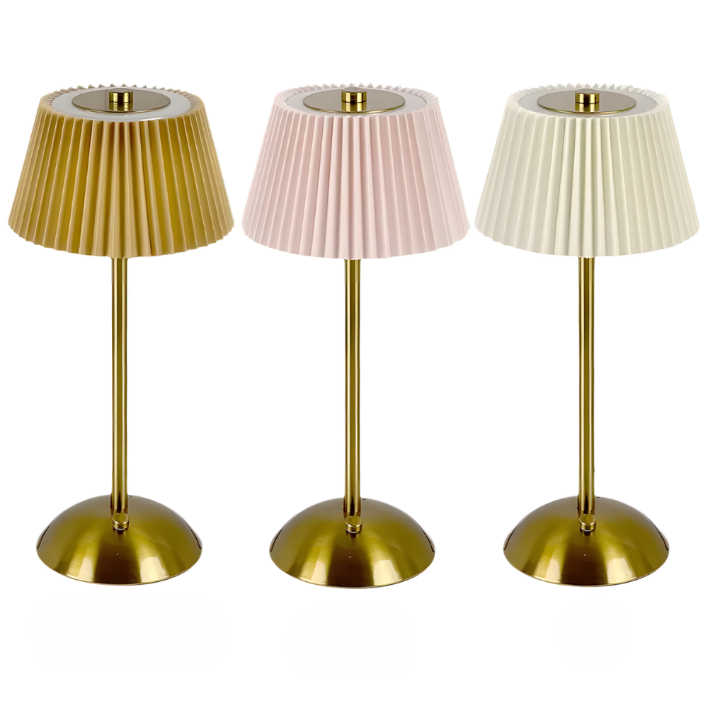 Lampe de chevet sans fil plissée décoratif moderne – VELA
