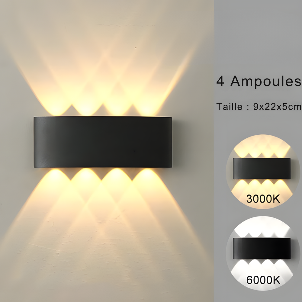 Lampe Murale LED moderne applique intérieur & extérieur - VAGG