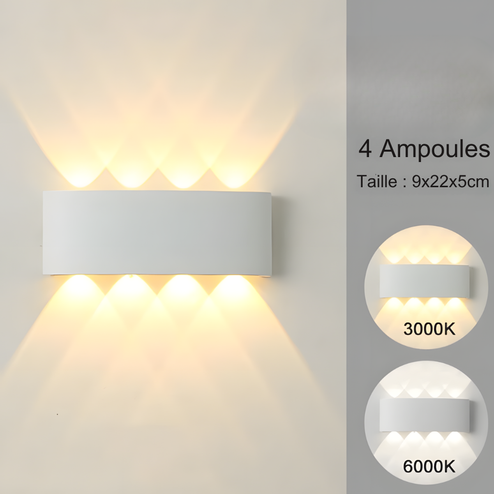 Lampe Murale LED moderne applique intérieur & extérieur - VAGG