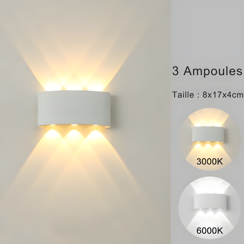 Lampe Murale LED moderne applique intérieur & extérieur - VAGG