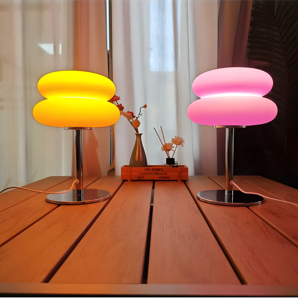 Lampe de chevet LED moderne en verre teinté - LIVARA