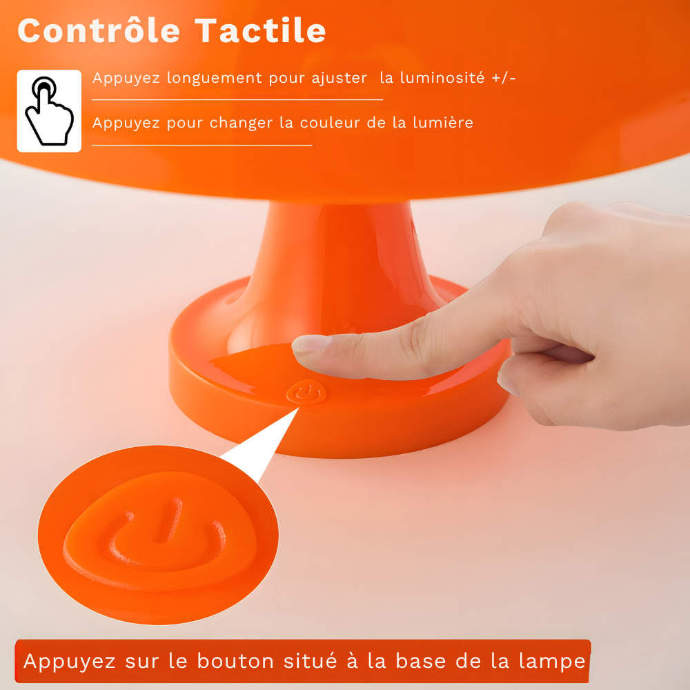 Lampe de chevet design champignon danois moderne – KEMINA