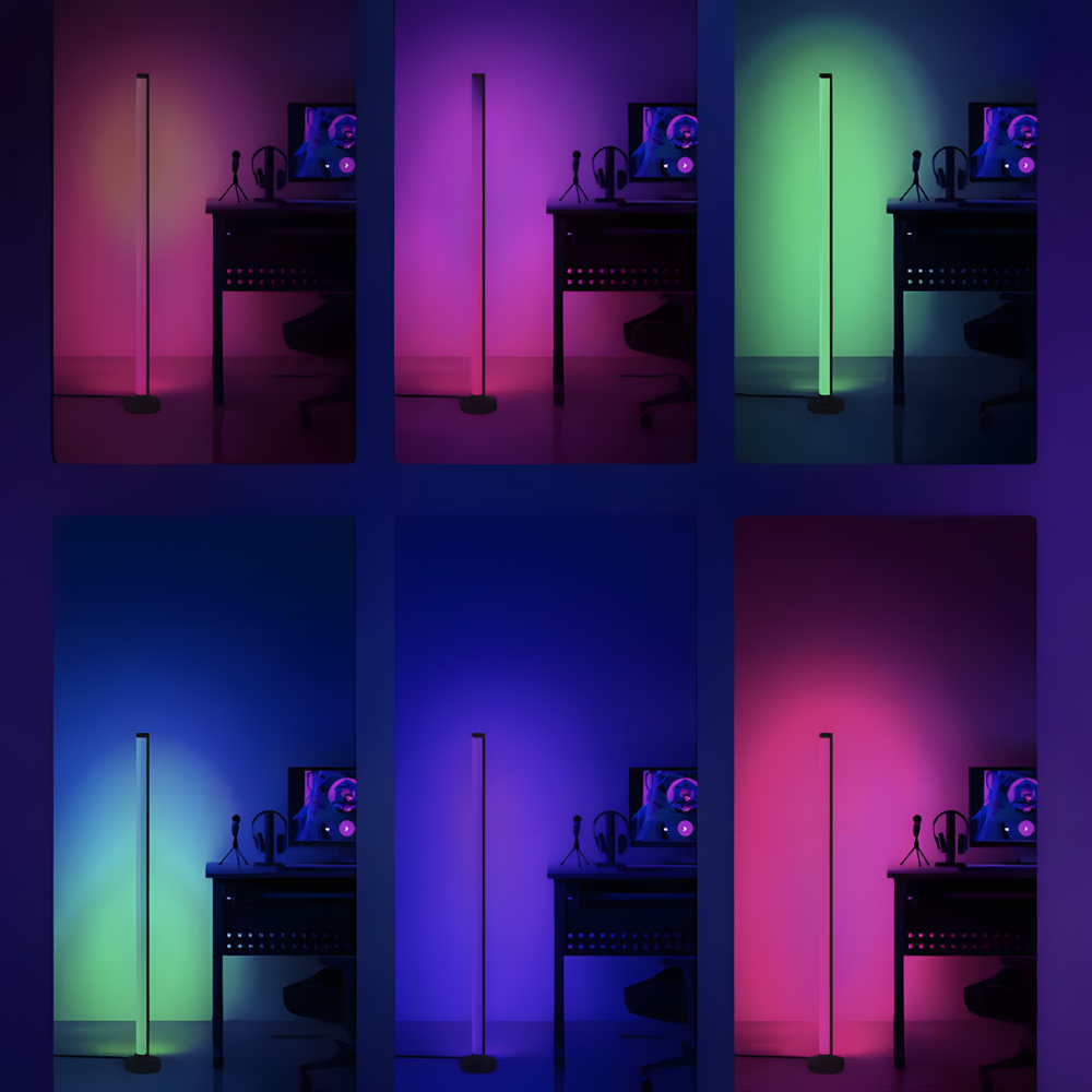 Lampe sur pied LED d’ambiance avec télécommande et application – ORAYA