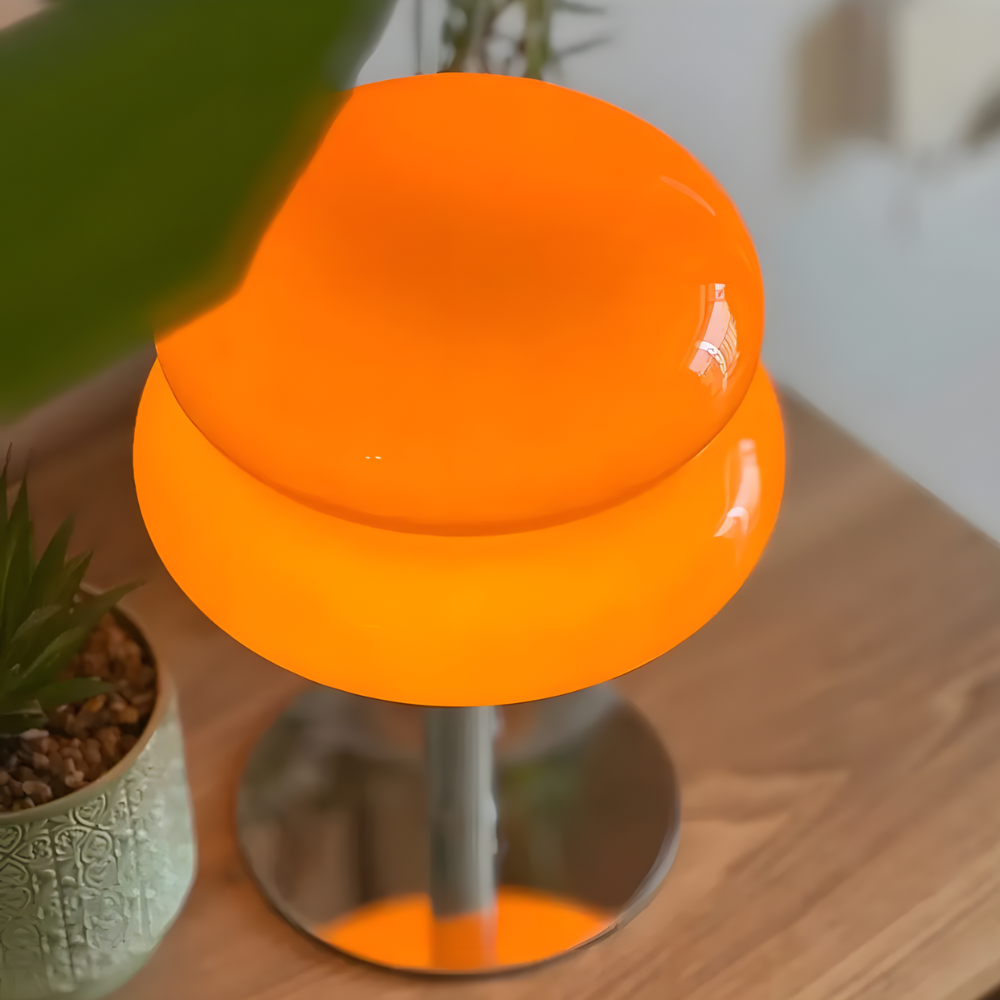 Lampe de chevet LED moderne en verre teinté - LIVARA