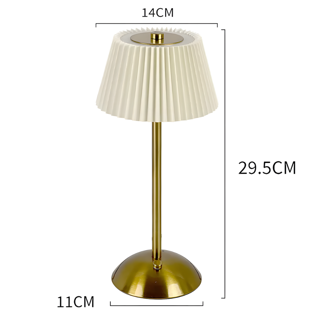 Lampe de chevet sans fil plissée décoratif moderne – VELA