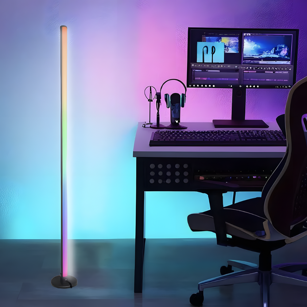 Lampe sur pied LED d’ambiance avec télécommande et application – ORAYA