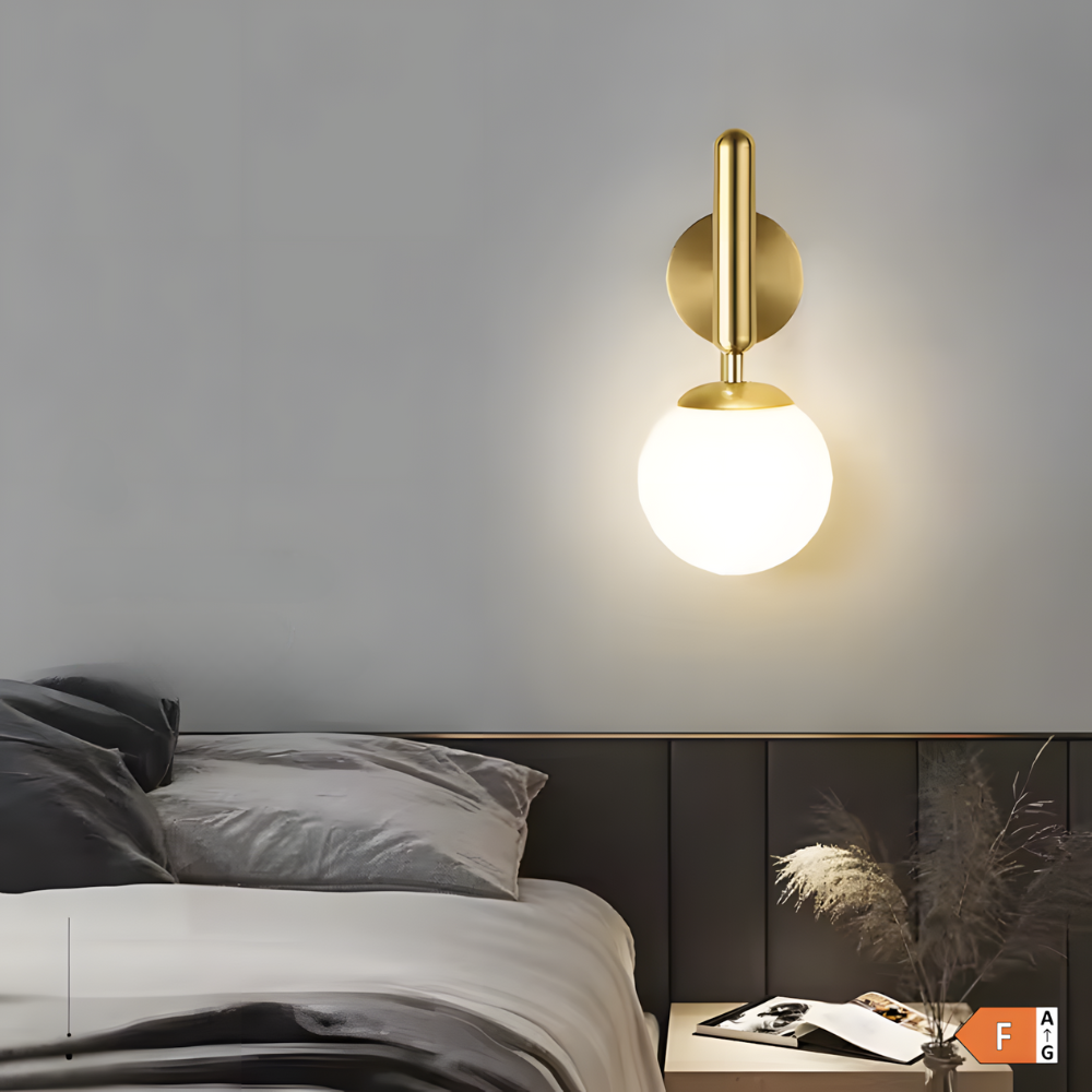 Lampe murale design cuivre minimaliste – LUCIRA