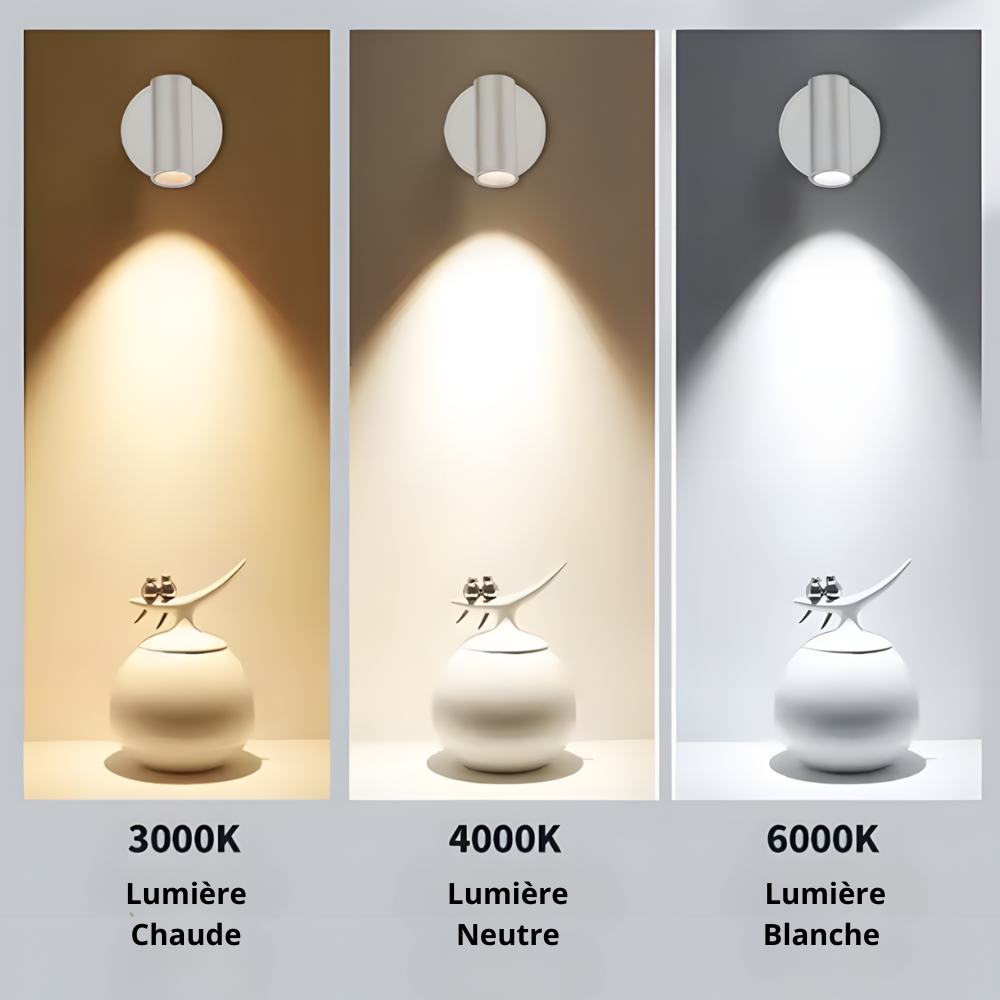 Lampe murale LED rechargeable magnétique tactile – LUMINAIR