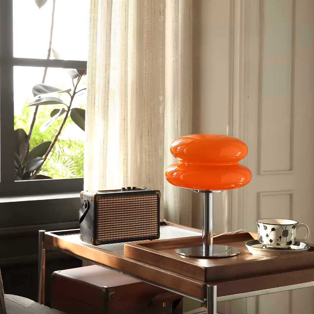 Lampe de chevet LED moderne en verre teinté - LIVARA