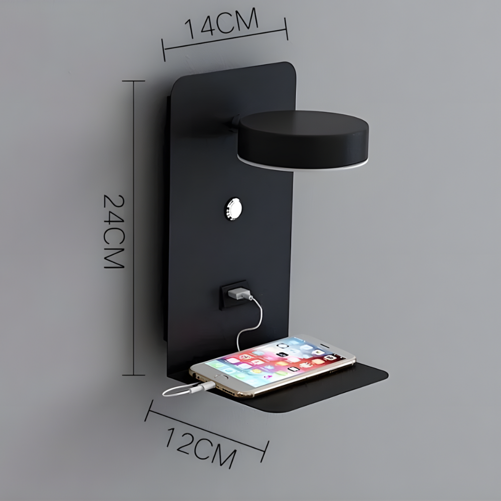 Lampe murale LED applique avec port USB – NIKAVA