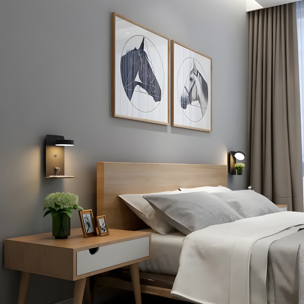 Lampe murale LED applique avec port USB – NIKAVA