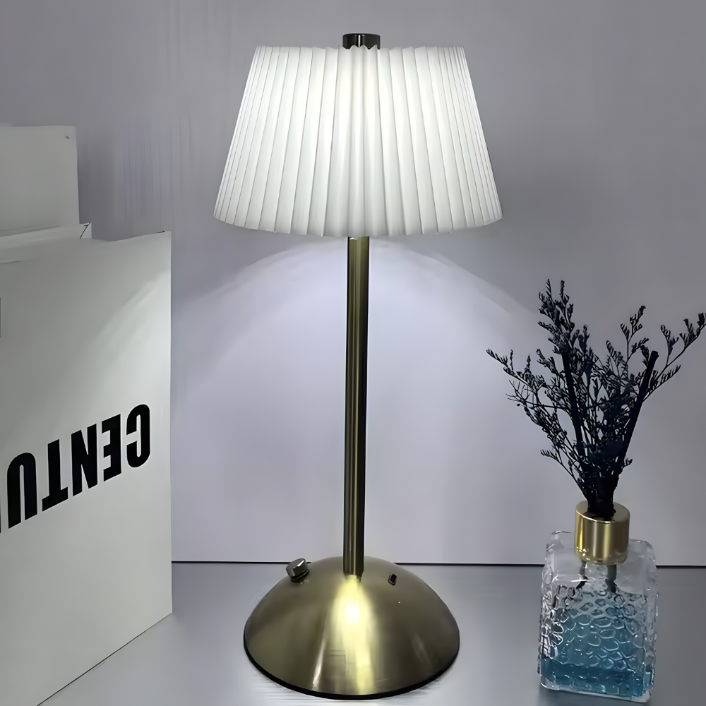Lampe de chevet sans fil plissée décoratif moderne – VELA