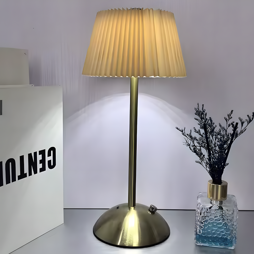 Lampe de chevet sans fil plissée décoratif moderne – VELA