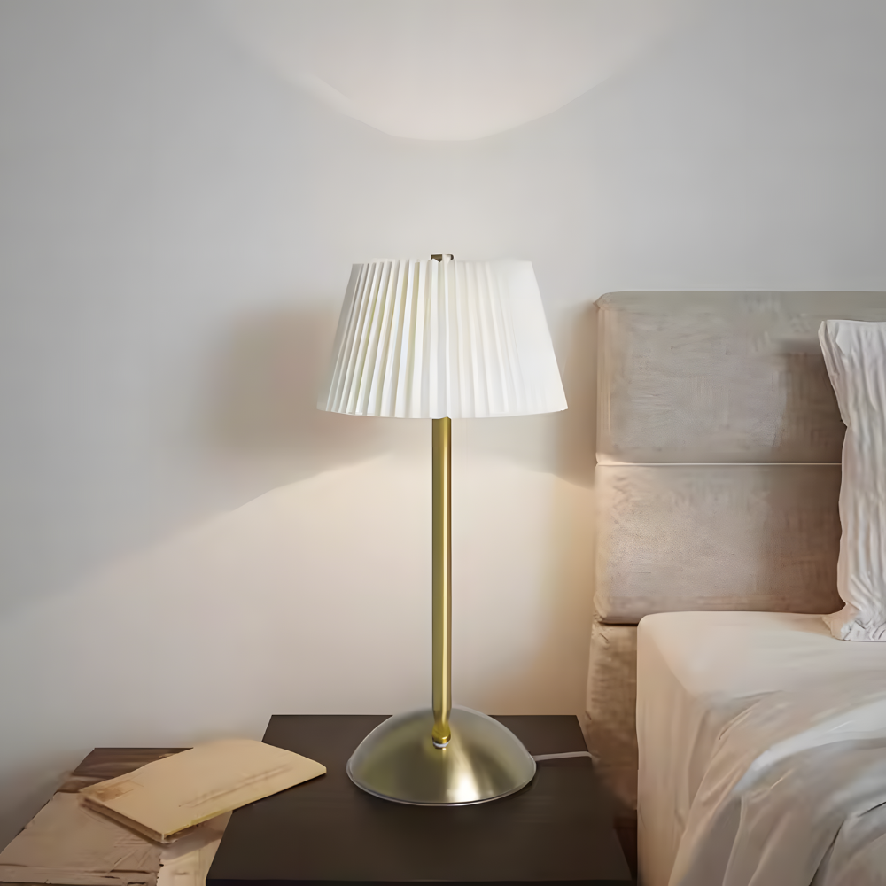 Lampe de chevet sans fil plissée décoratif moderne – VELA