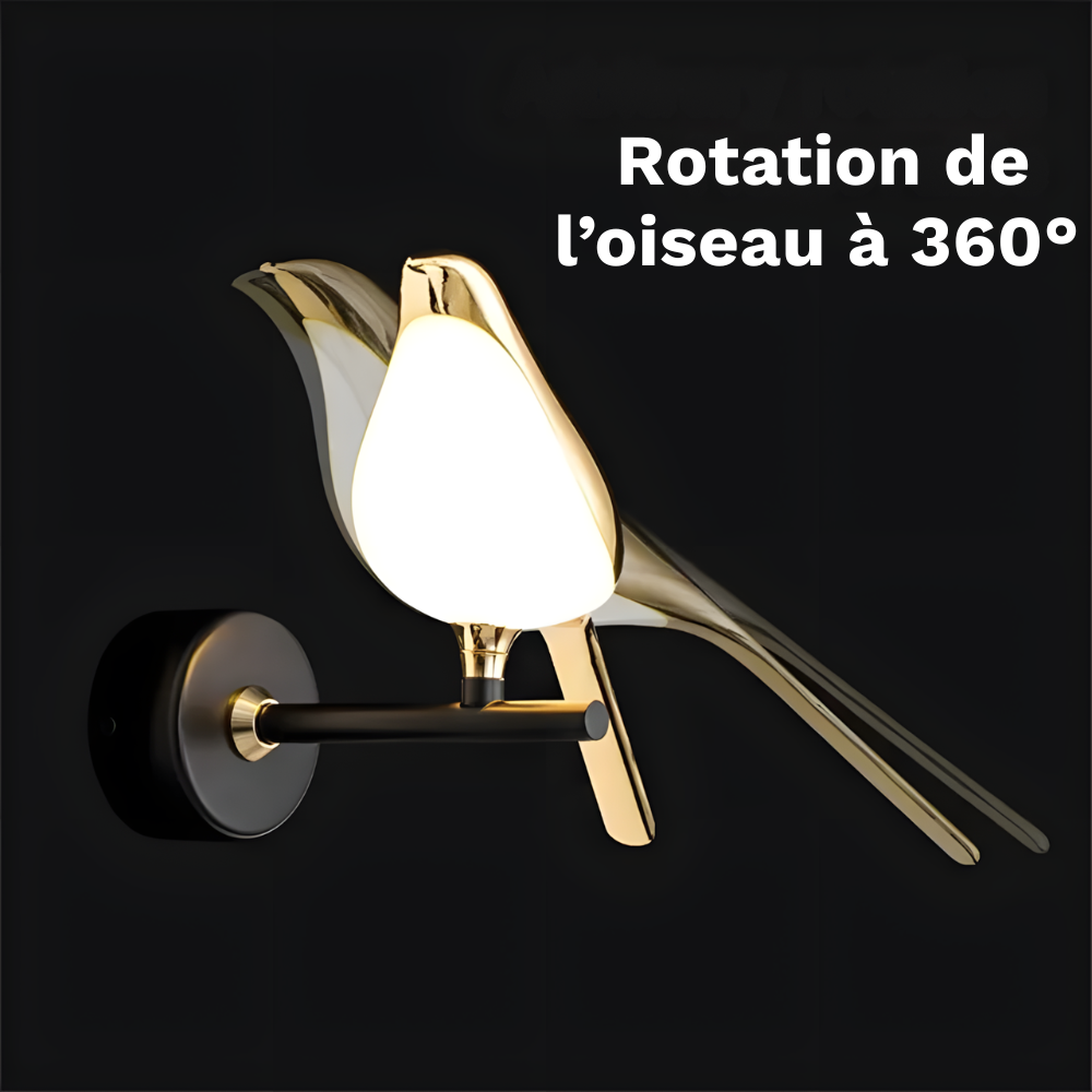 Lampe murale LED applique en forme oiseau nordique décorative – SKYRA