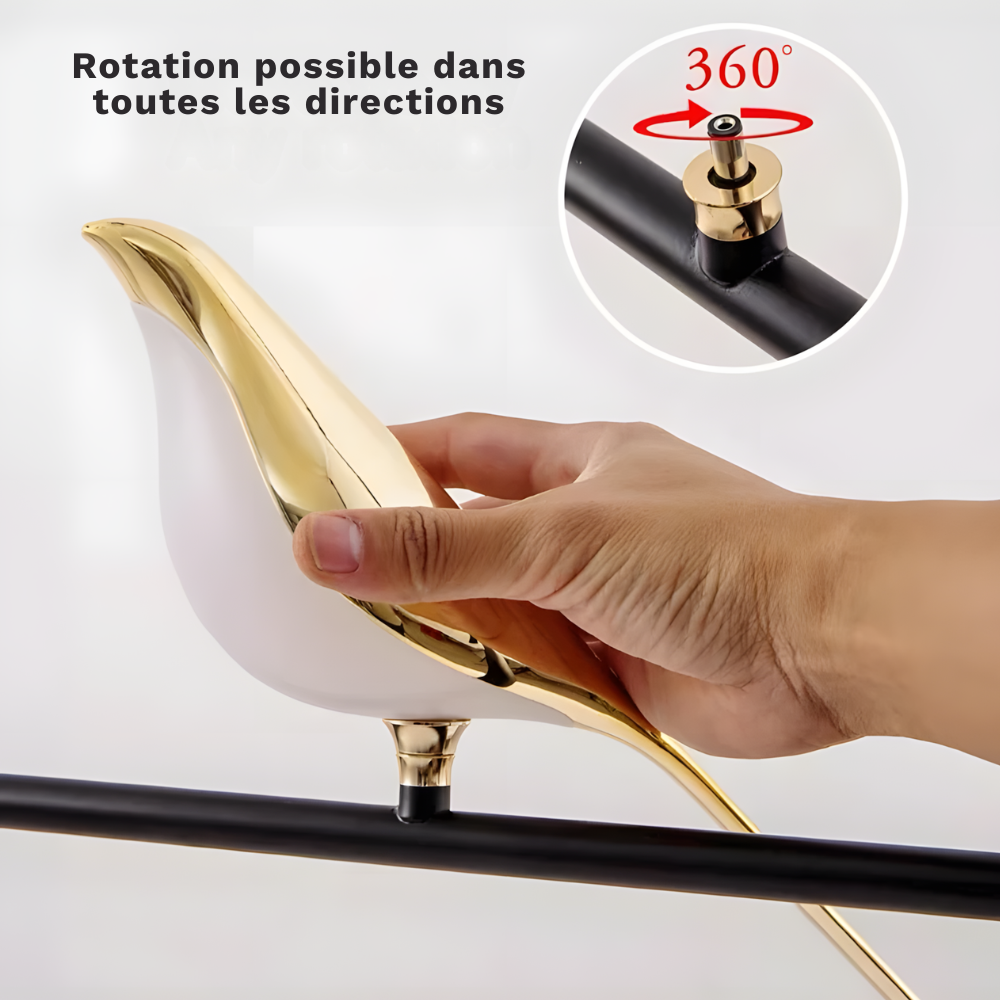 Lampe murale LED applique en forme oiseau nordique décorative – SKYRA