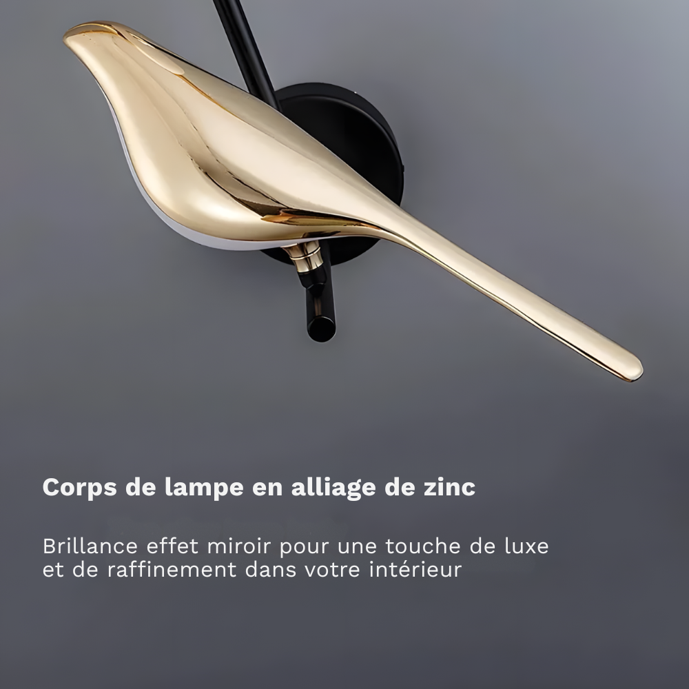 Lampe murale LED applique en forme oiseau nordique décorative – SKYRA