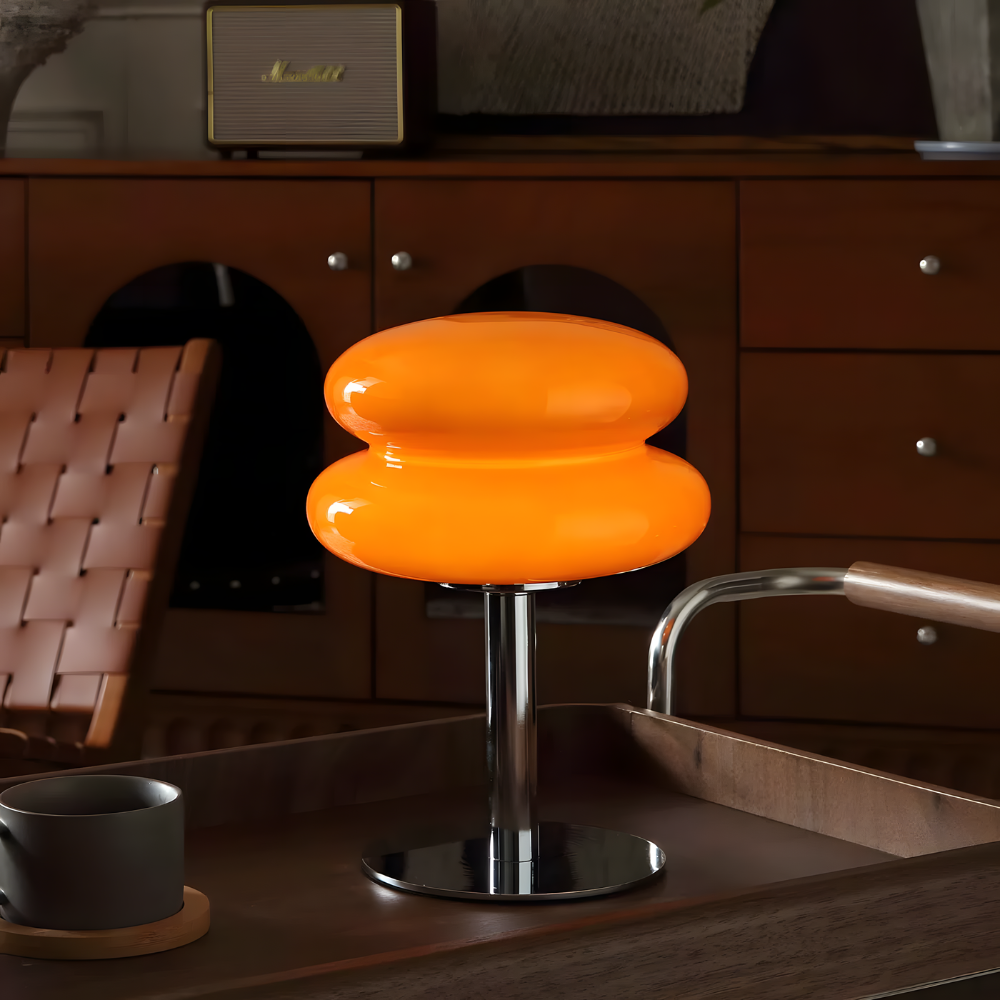 Lampe de chevet LED moderne en verre teinté - LIVARA