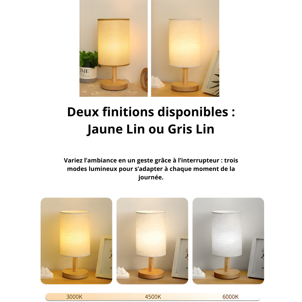 Lampe de chevet LED Style Chinois Minimaliste – LINORA