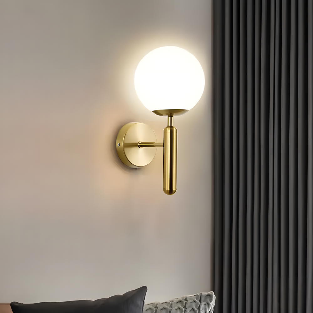 Lampe murale design cuivre minimaliste – LUCIRA