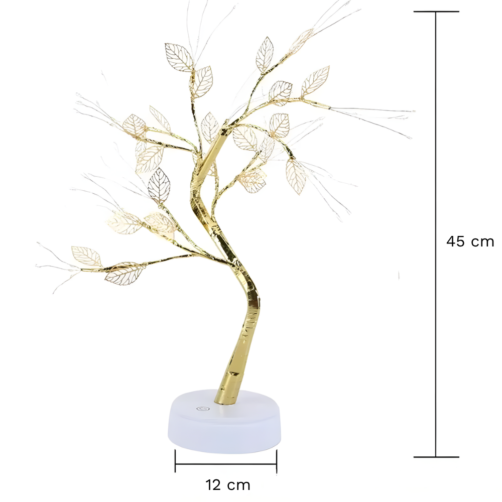 Lampe de chevet arbre à feuilles LED veilleuse déco USB - FEYLIA