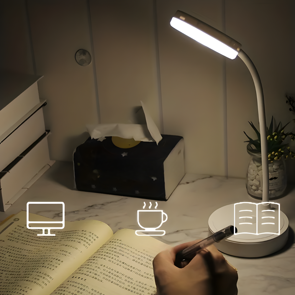 Lampe de Bureau Pliable & Rechargeable - FLEXIA