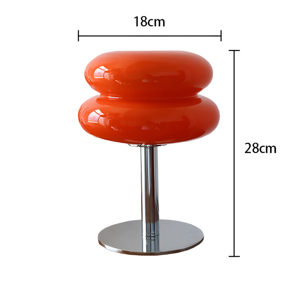 Lampe de chevet LED moderne en verre teinté - LIVARA