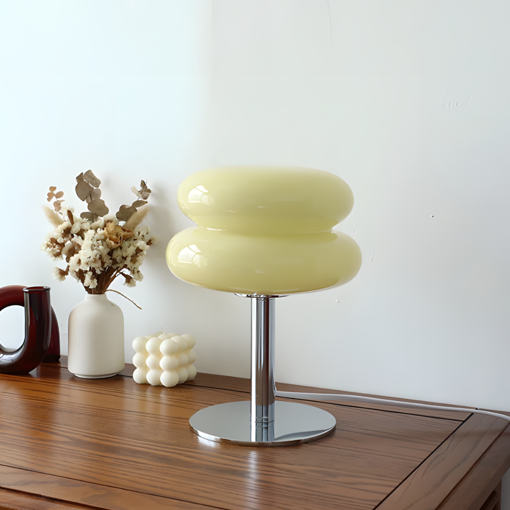 Lampe de chevet LED moderne en verre teinté - LIVARA